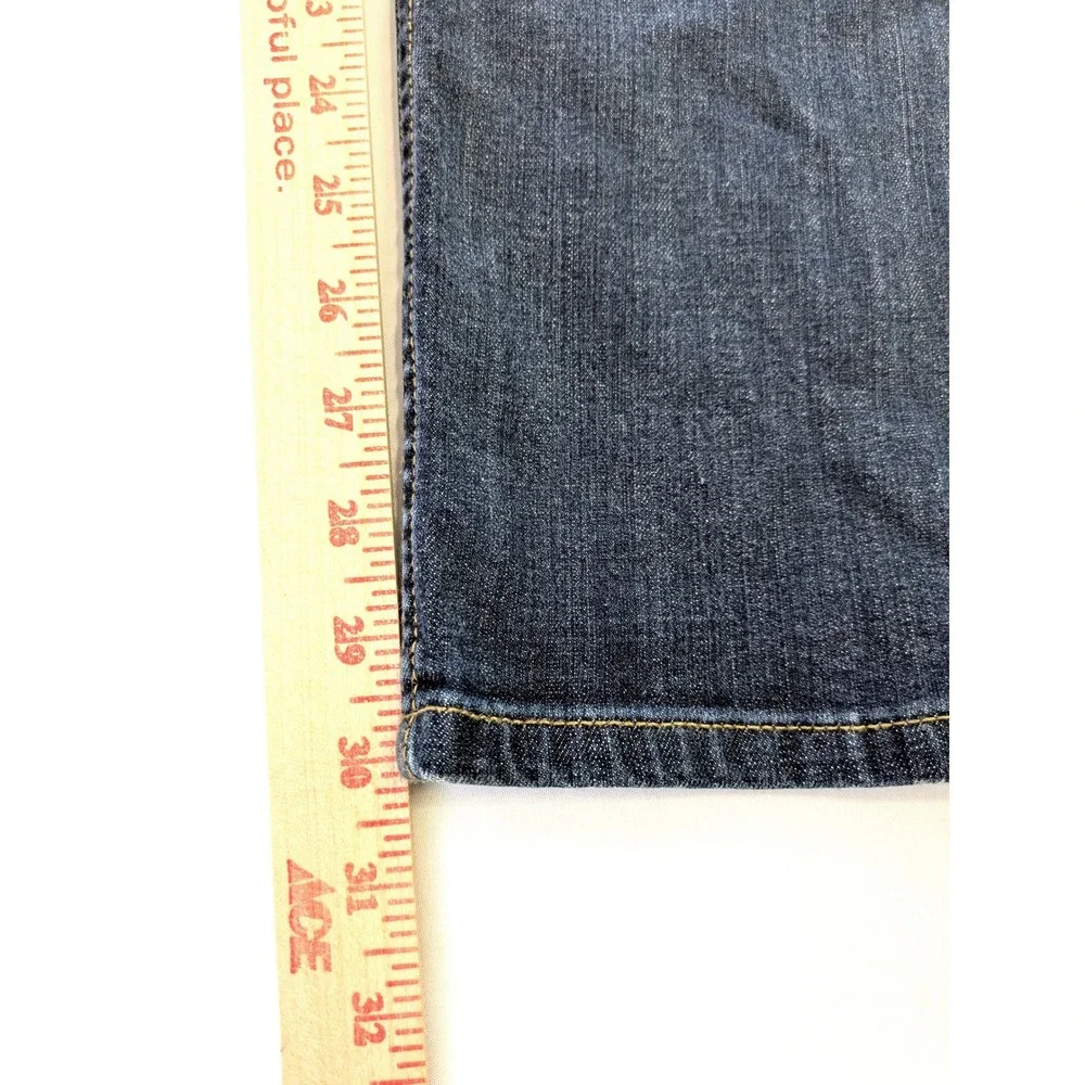 Perry Ellis Mens Slim Fit Jeans Dark Wash Indigo Denim Pants Size 38x30